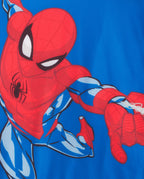 Spider-Man Little Boys Hooded Rashguard and Swim Trunks 2-Piece Swimsuit