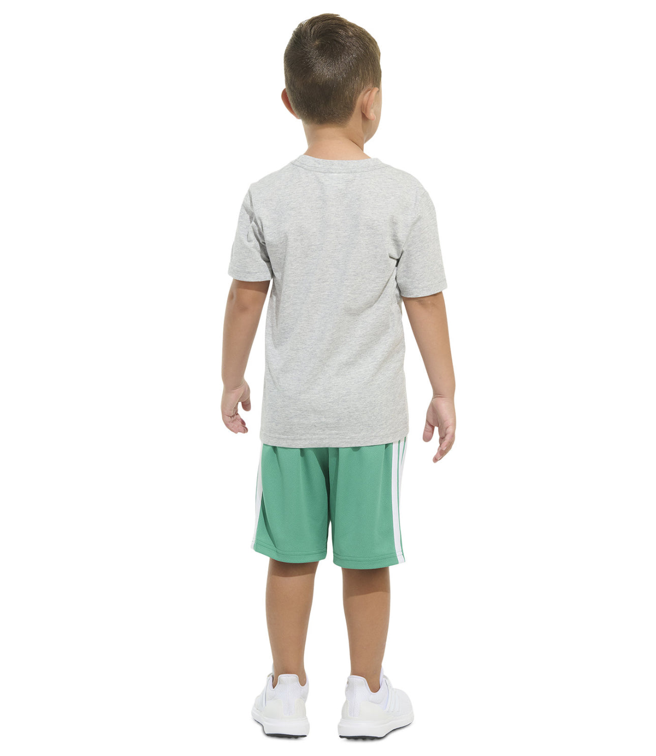 Adidas Toddler and Little Boys Graphic T-Shirt and Stripe Shorts, 2-Piece Set