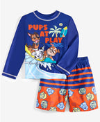 Paw Patrol Toddler Boys Rash Guard and Swim Trunks 2-Piece Swimsuit