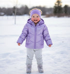 Weather Tamer Toddler and Little Girls Iridescent Foil Puffer Jacket, Size 2T