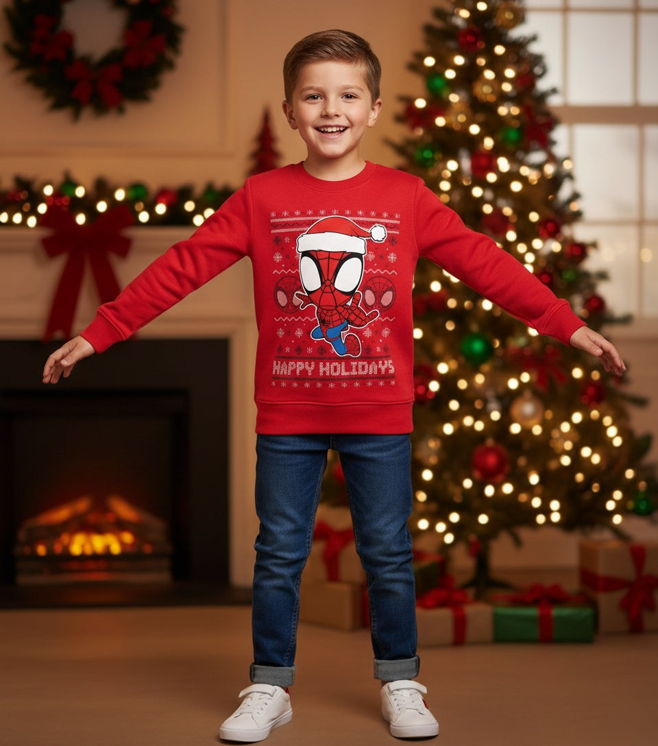 Carter's Spider-Man Christmas Pullover Shirt, Size 2T