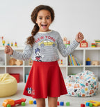 Disney Toddler and Little Girls 2-Piece Minnie New York, T-Shirt & Skirt Set, Sizes 4T to 6X