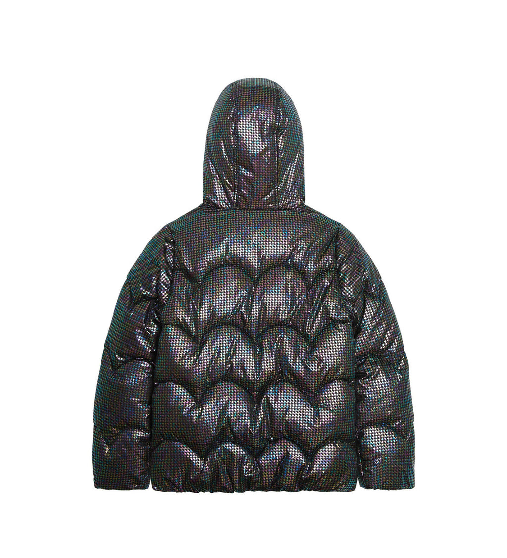 Weather Tamer Toddler and Little Girls Iridescent Foil Puffer Jacket, Size 2T