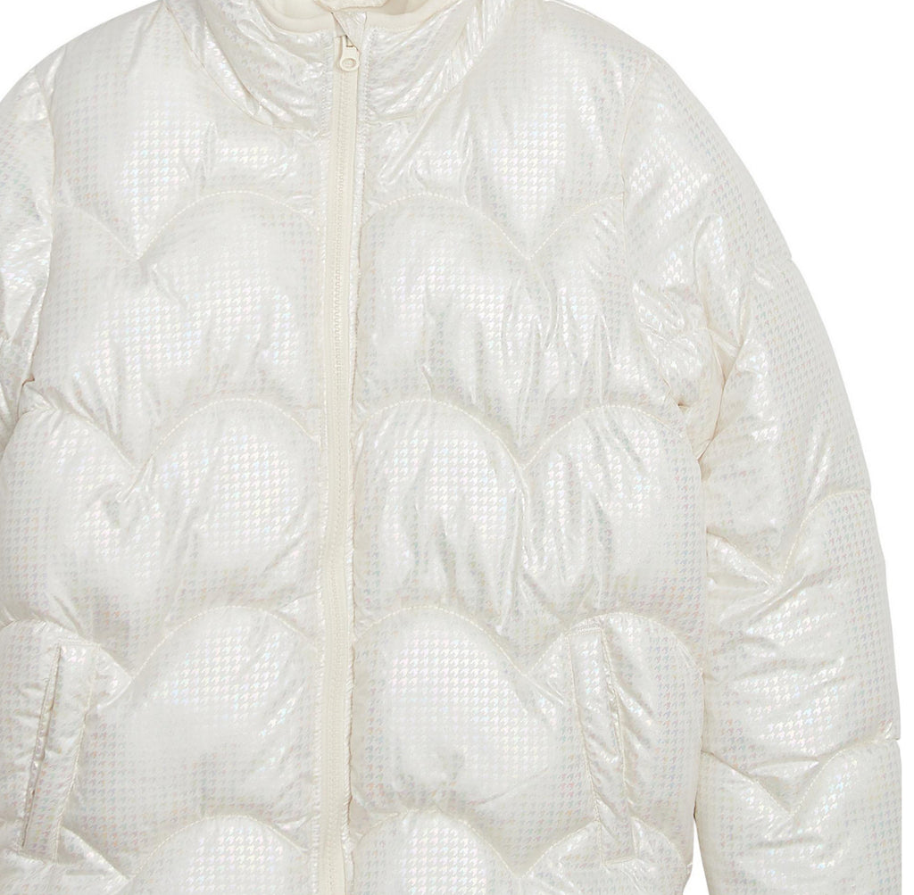 Weather Tamer Toddler and Little Girls Iridescent Foil Puffer Jacket, Size 2T