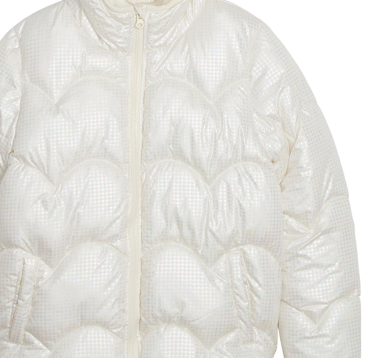 Weather Tamer Toddler and Little Girls Iridescent Foil Puffer Jacket, Size 2T