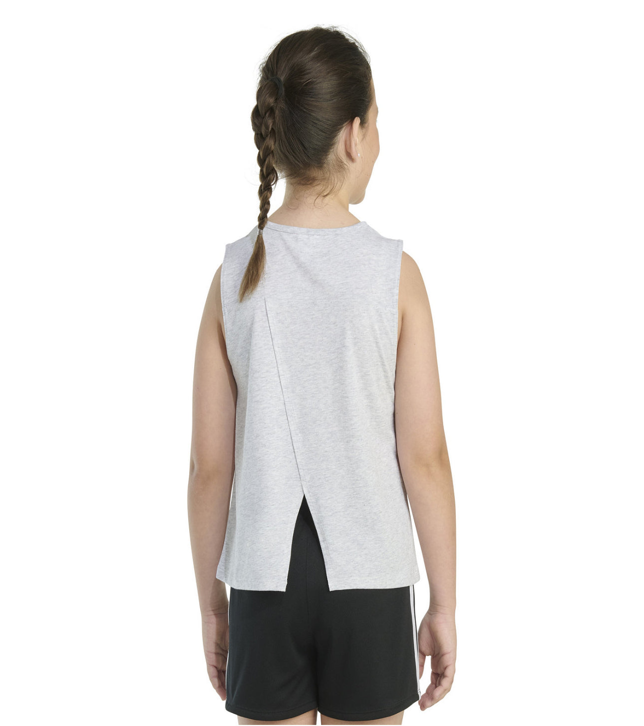 Adidas Big Girls Sleeveless Swing Heather Tank Top, Sizes S to XL