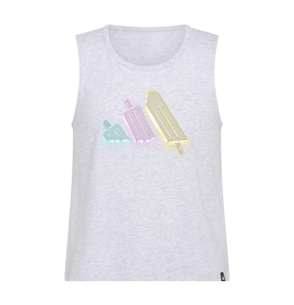 Adidas Big Girls Sleeveless Swing Heather Tank Top, Sizes S to XL
