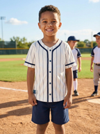 Carter's Kid Striped Baseball Button-Down Shirt