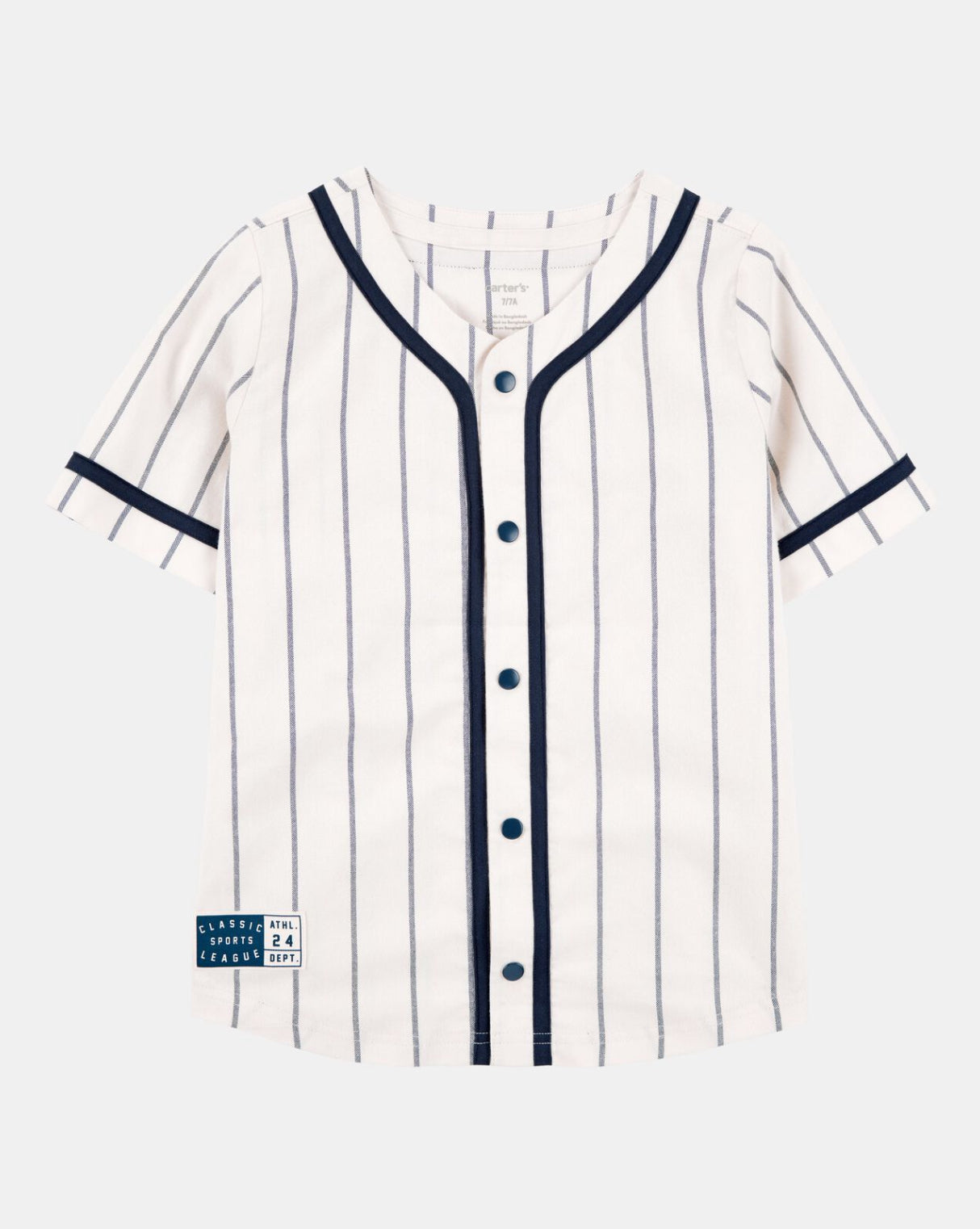 Carter's Kid Striped Baseball Button-Down Shirt