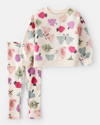 Carter's Toddler Girl Cotton Long-Sleeve Tee & Pant Set