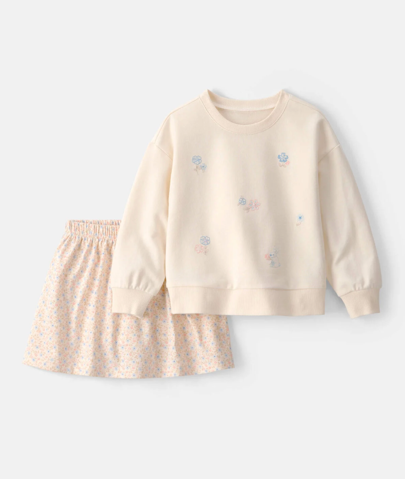Carter's Toddler Girl 2-Piece Floral French Terry Top & Skort Set