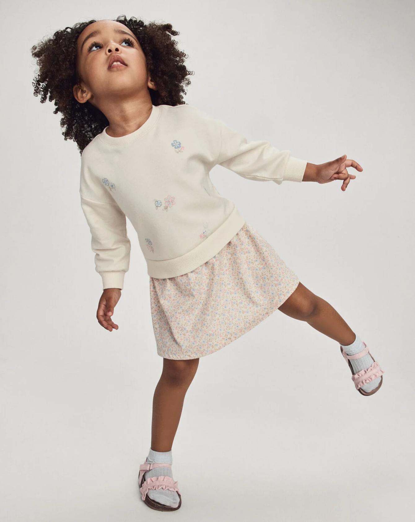 Carter's Toddler Girl 2-Piece Floral French Terry Top & Skort Set