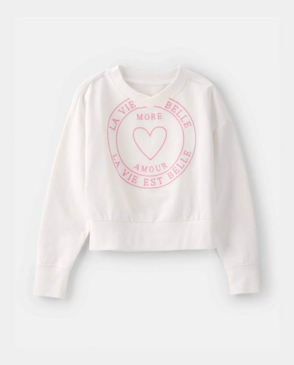 Carter's Girls French Terry Pullover Sweatshirt