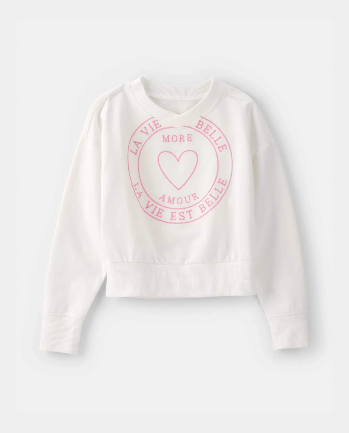 Carter's Girls French Terry Pullover Sweatshirt