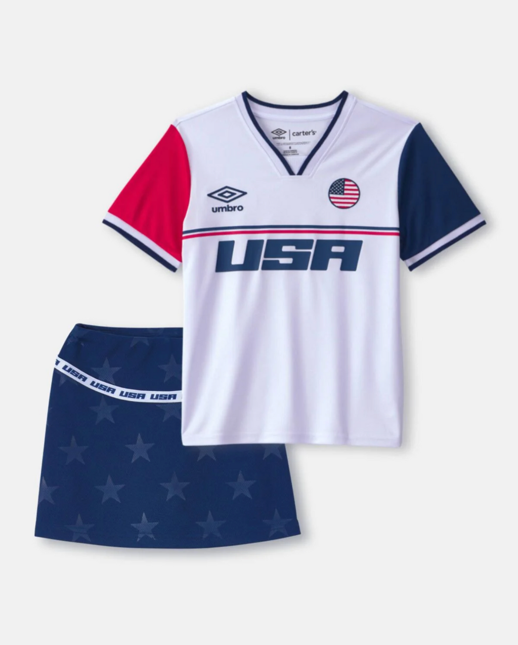 Carter's Umbro Kids 2-Piece USA Soccer: Jersey & Short Set / Jersey & Skort Set
