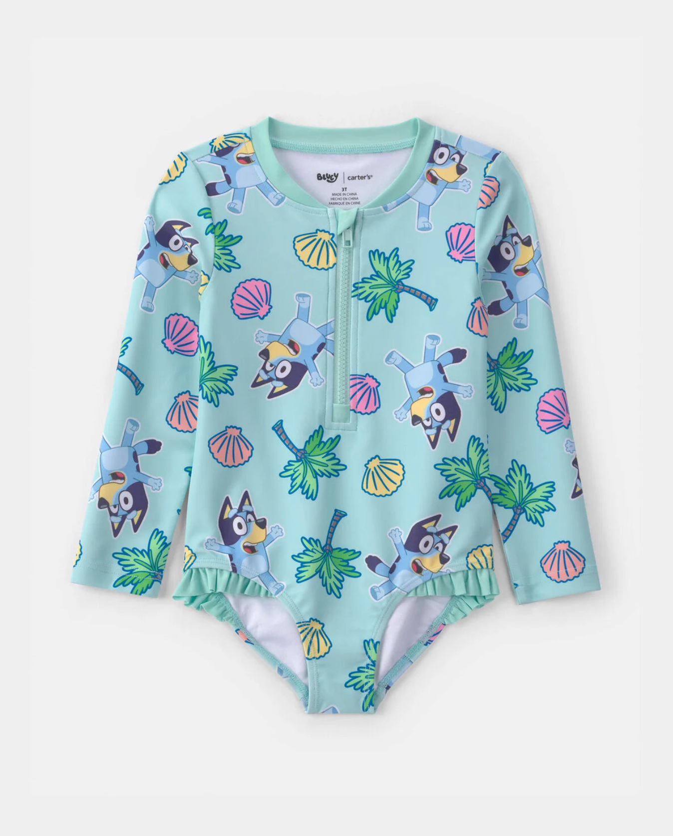 Carter's Toddler Girl 1-Piece Bluey™ Rashguard Swimsuit